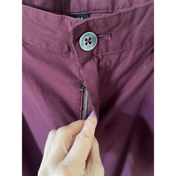 Travis Mathew Lightweight Chino Golf Pant Wine Red Purple Size 40x34 NEW - Picture 4 of 8